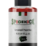 بابريكا مدخنة 120 جرام من SPICEKICK – بهار طبيعي 100٪ يعطي نكهة مدخنة غنية ومميزة للأطباق، مثالي للحوم، الشوربات، الصوصات والخضار، وخالٍ من المواد الحافظة