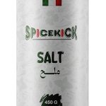 ملح طعام ناعم 500 جرام حجم جديد من (Spice Kick) – ملح طبيعي عالي الجودة لإضافة نكهة متوازنة وصحية للأطعمة، مناسب للطهي اليومي والمأكولات المتنوعة