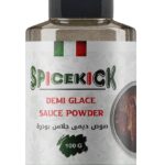 SpiceKick صوص ديمي غلاس بودرة 100 جم – صوص احترافي بنكهة لحم مدخن غنية وخالٍ من المواد الحافظة – مثالي للحوم والدجاج والباستا لإضافة طعم فاخر