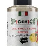 SpiceKick صوص الشطة والليمون بودرة 100 جم – نكهة حارة ومنعشة بلمسة ليمون طبيعية – خليط بودرة سهل التحضير مثالي للمقبلات والأطعمة لإضافة طعم لذيذ
