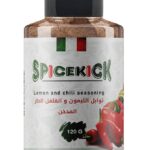 توابل الليمون والفلفل الحار المدخن 120 جرام من SPICEKICK – مزيج توابل حار ومدخن ومنعش لإضافة طعم رائع للدجاج، اللحوم، الأسماك، والأرز