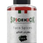 بهارات التاكو 110 جرام من SPICEKICK – مزيج توابل مكسيكي أصيل غني بالنكهة لإضافة طعم رائع للدجاج، اللحوم، الأرز، الفاهيتا والوجبات المكسيكية