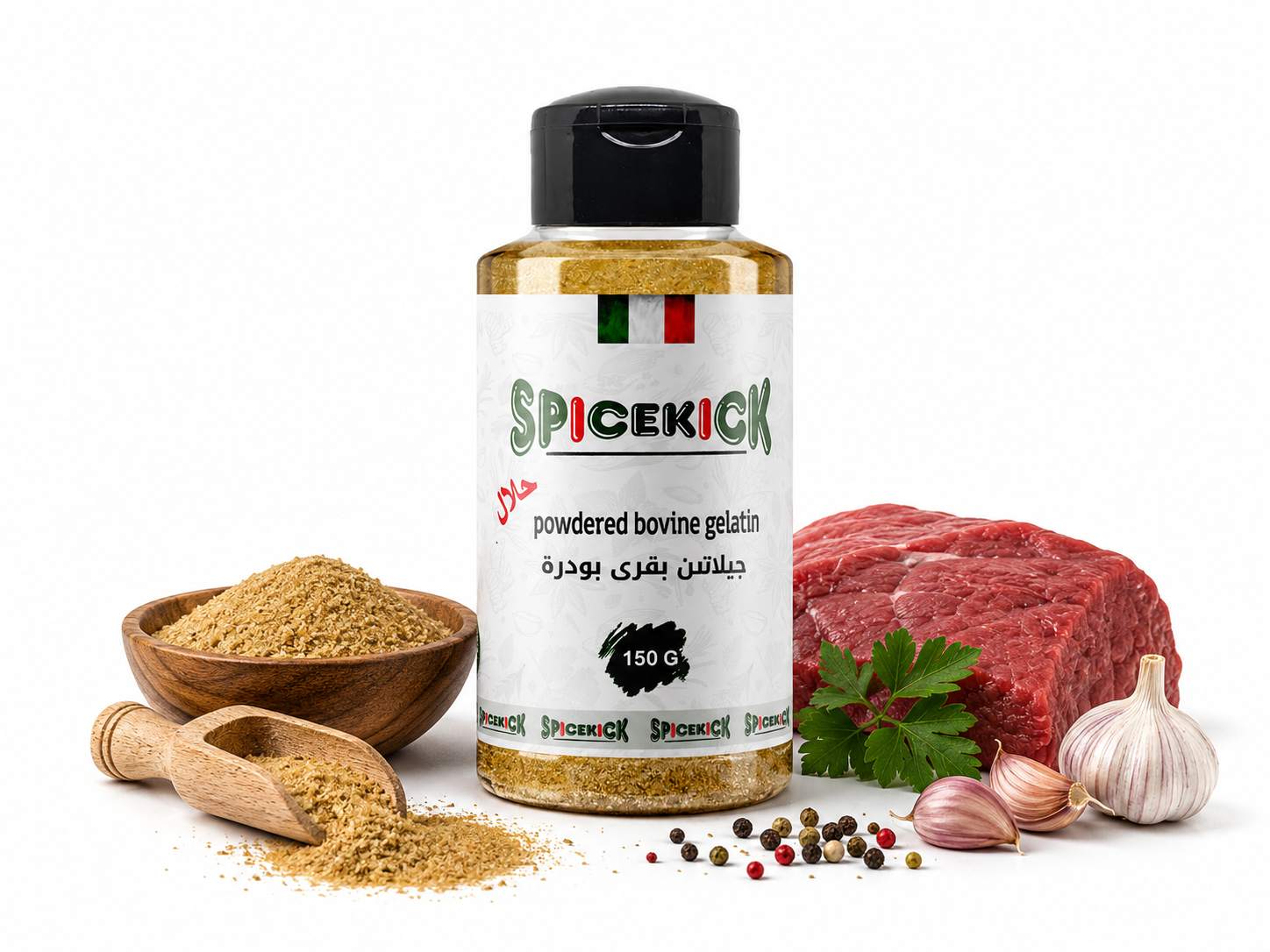 726529027471 جيلاتين بودرة 150 جرام – بودرة - الصورة 1
