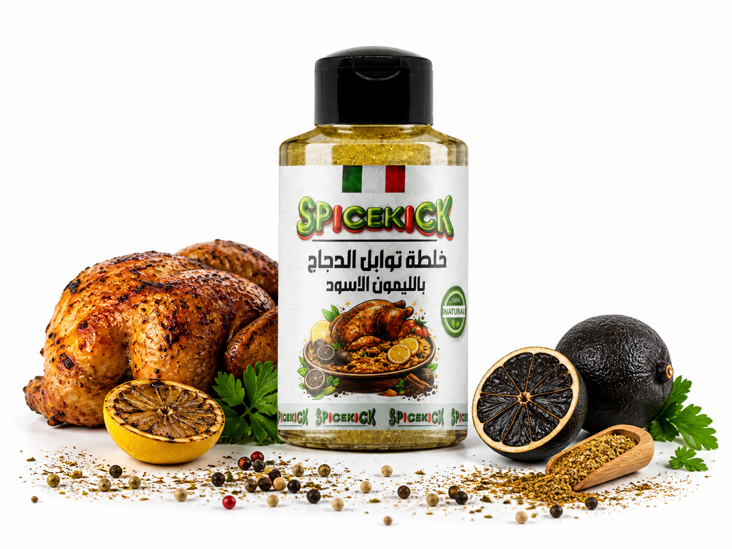 e61ff032-160d-4a3e-933e-2bc3f3998af8 خلطة توابل الدجاج بالليمون الاسود 100 جرام - الصورة 1