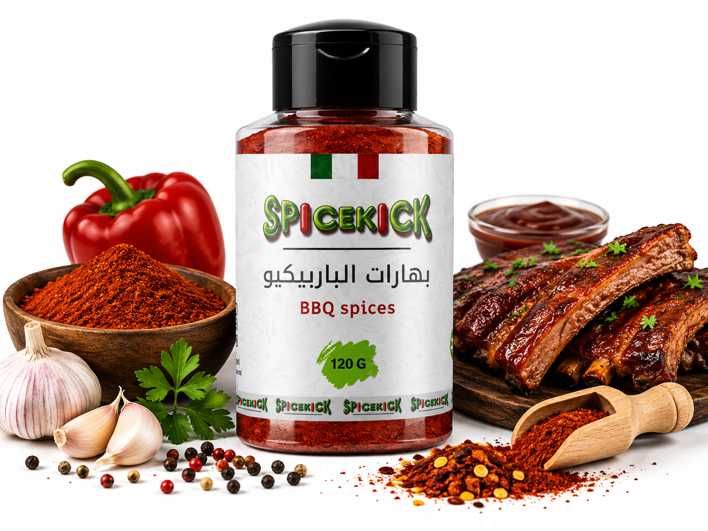 بهارات الباربيكيو بهارات الباربيكيو 120 جرام - الصورة 1
