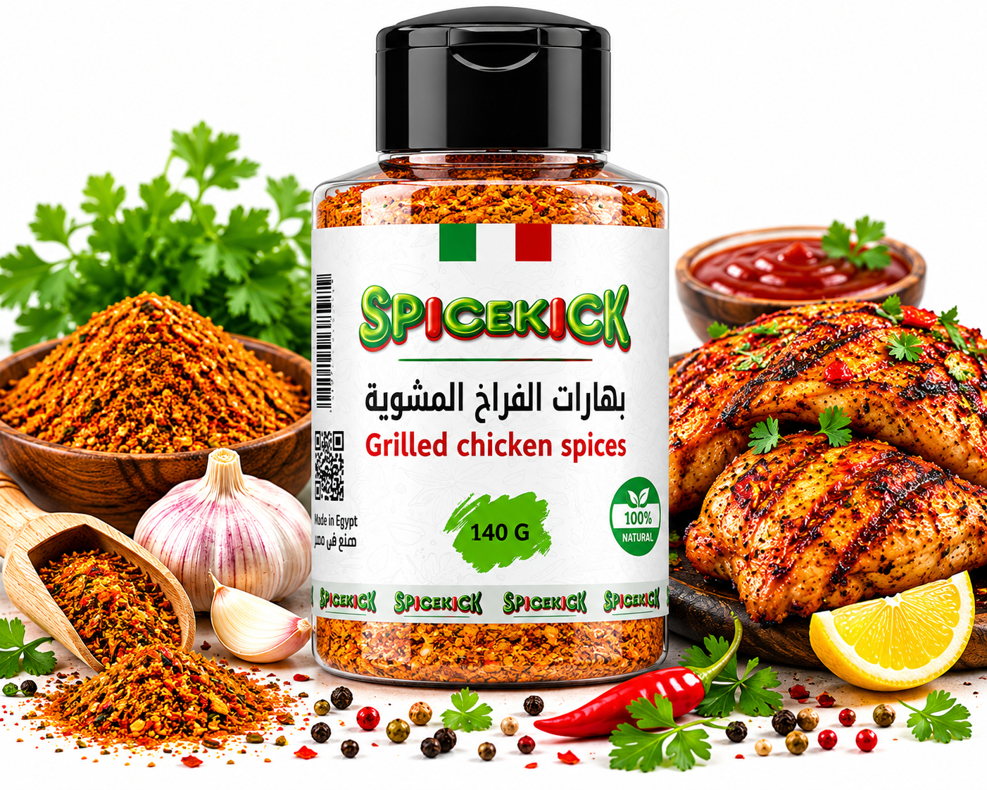 بهارات الفراخ المشوية خلطة بهارات الفراخ المشوية 140 جرام - الصورة 1